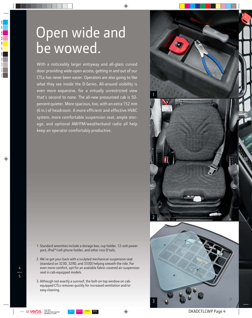 Dkadctlcwp_004, Open wide and be wowed | John Deere D-SERIES 333D User Manual | Page 4 / 20