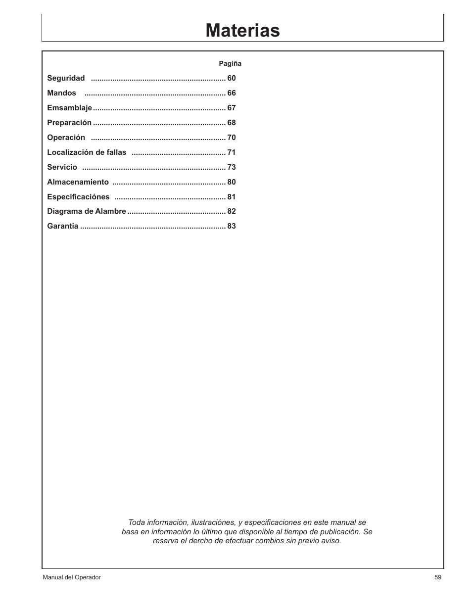 Materias | John Deere AC-70 User Manual | Page 59 / 84