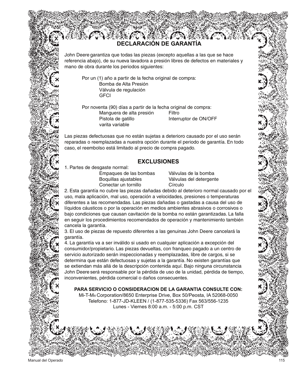 John Deere HR1250E1 User Manual | Page 115 / 116
