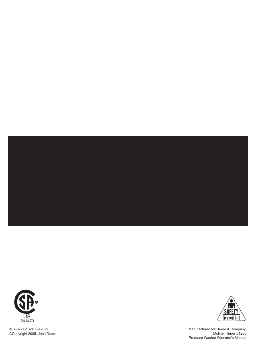 John Deere HR1250E1 User Manual | Page 116 / 116