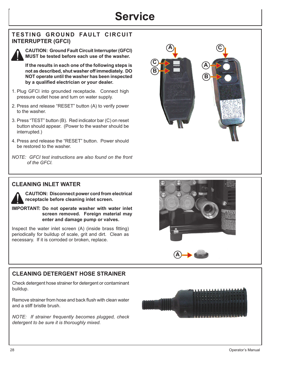 Service | John Deere HR1250E1 User Manual | Page 28 / 116
