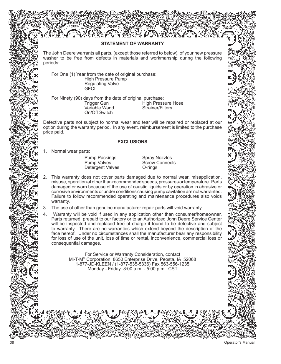 John Deere HR1250E1 User Manual | Page 38 / 116