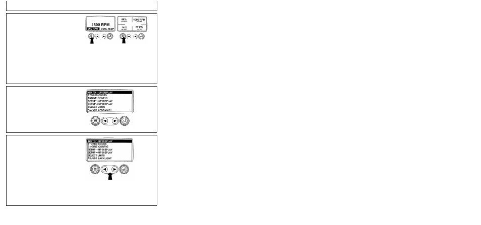 Main menu navigation, Instrument panel - elect. cont. later engines | John Deere POWERTECH 4045 User Manual | Page 70 / 250