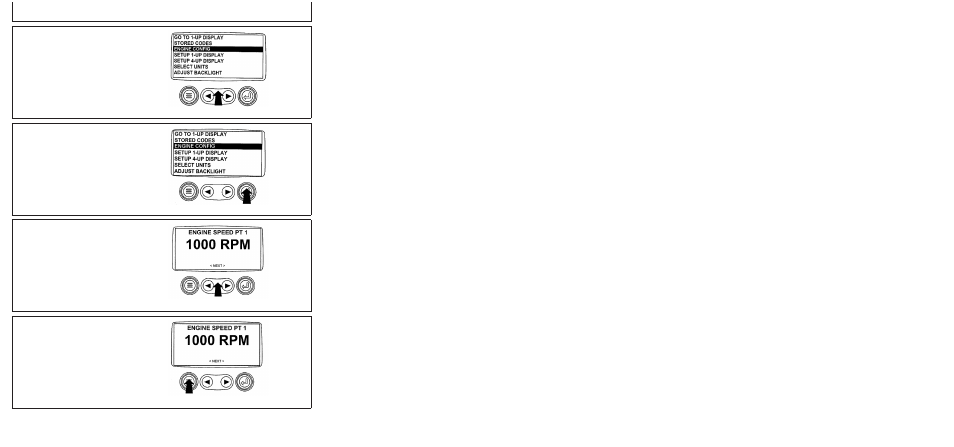 Instrument panel - elect. cont. later engines, Press the "menu" key to return to the main menu | John Deere POWERTECH 4045 User Manual | Page 72 / 250