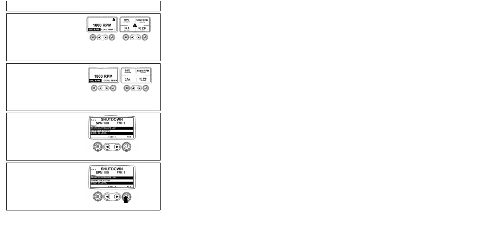 Engine shutdown codes, Instrument panel - elect. cont. later engines | John Deere POWERTECH 4045 User Manual | Page 77 / 250