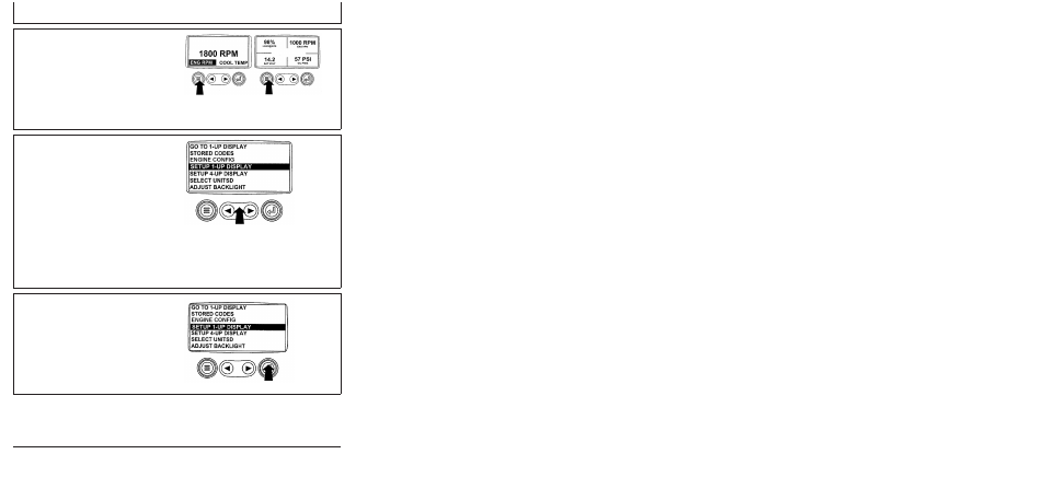 Setup 1-up display, Instrument panel - elect. cont. later engines | John Deere POWERTECH 4045 User Manual | Page 85 / 250