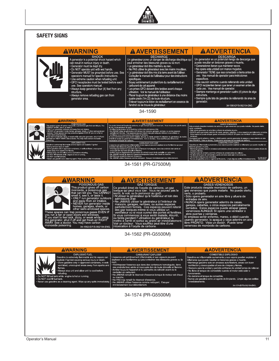 John Deere PR-G7500M User Manual | Page 11 / 92