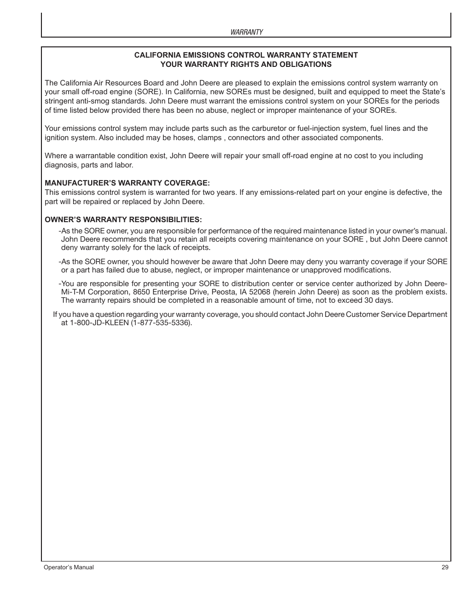 John Deere PR-G7500M User Manual | Page 29 / 92
