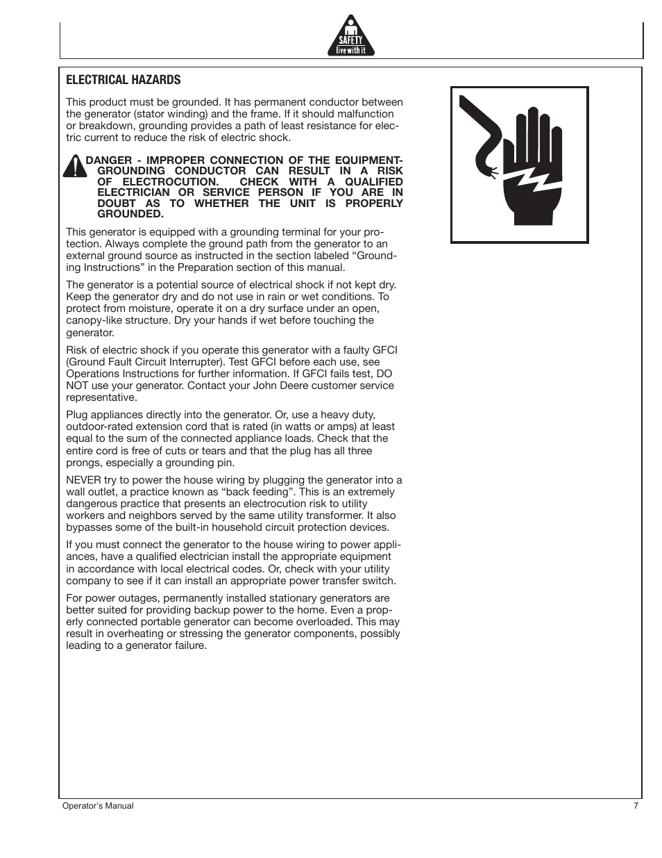 John Deere PR-G7500M User Manual | Page 7 / 92