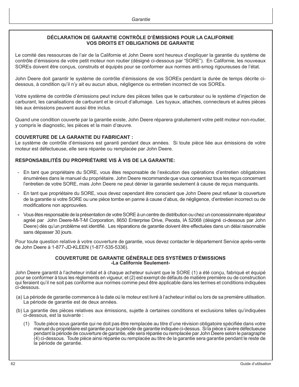 John Deere AC-G4010S User Manual | Page 62 / 98