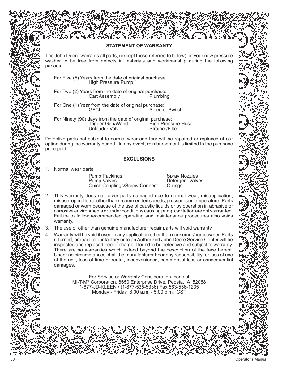 John Deere AC-2500E User Manual | Page 30 / 64