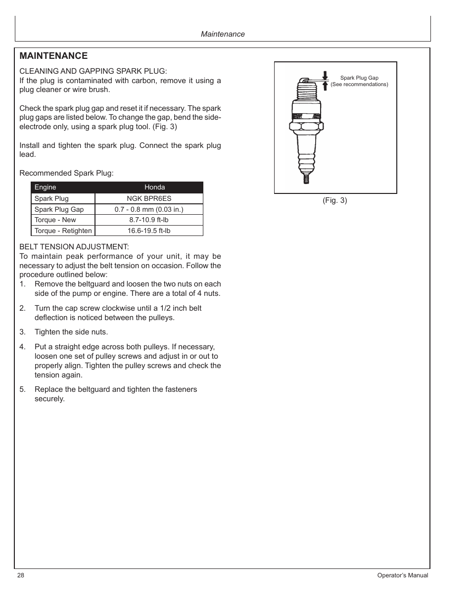 Maintenance | John Deere AC1-CG16H User Manual | Page 28 / 92