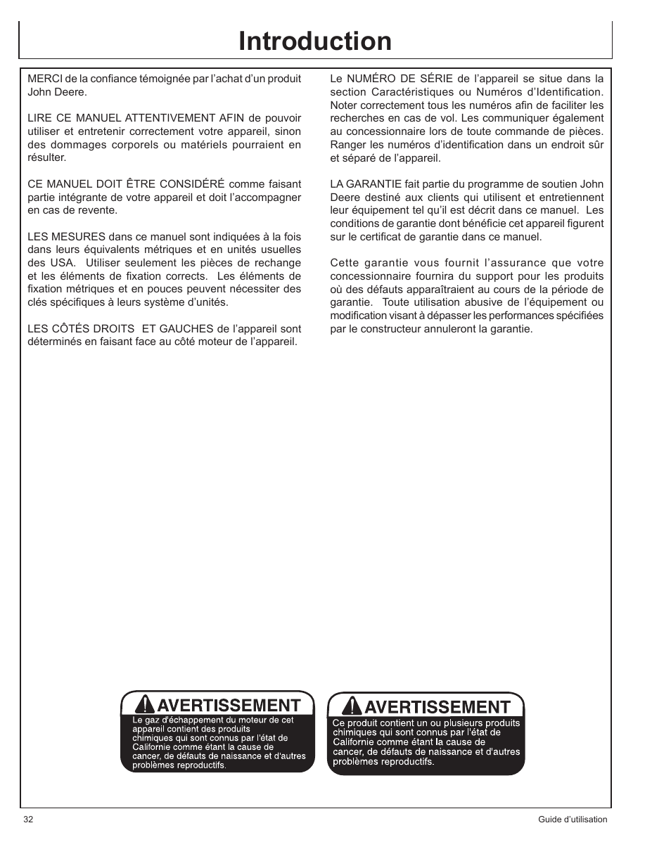 Introduction | John Deere AC1-CG16H User Manual | Page 32 / 92