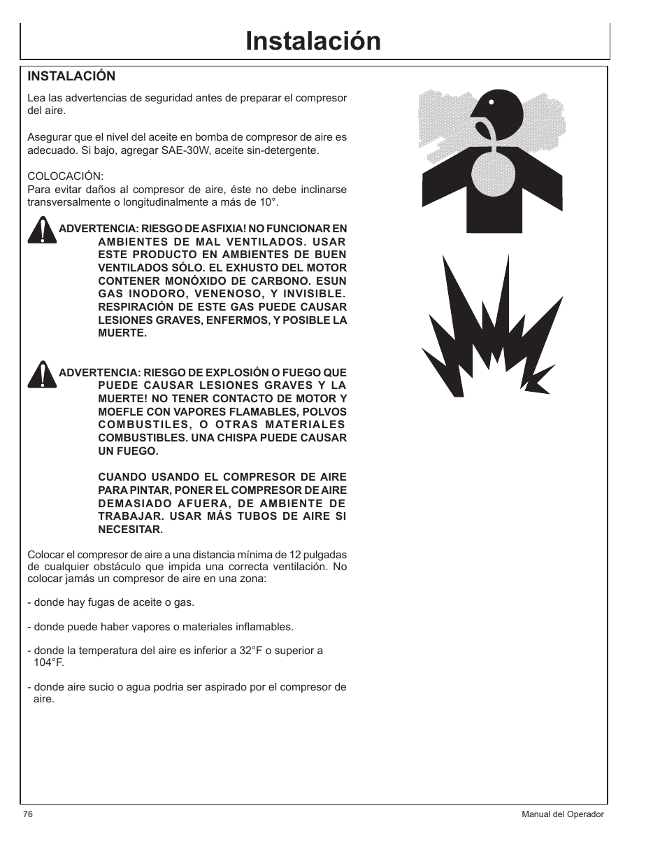 Instalación | John Deere AC1-CG16H User Manual | Page 76 / 92