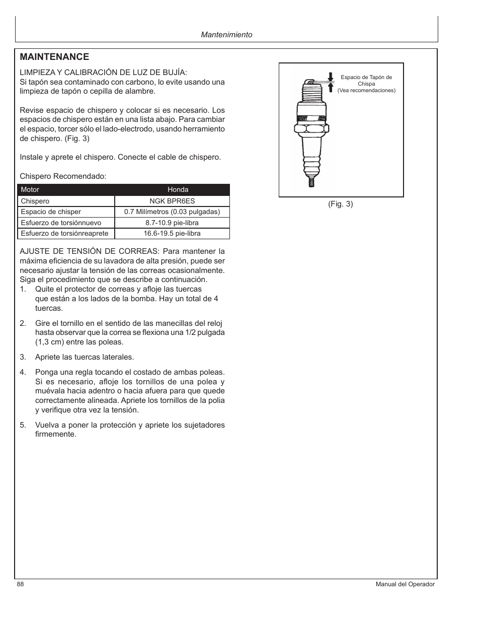 Maintenance | John Deere AC1-CG16H User Manual | Page 88 / 92