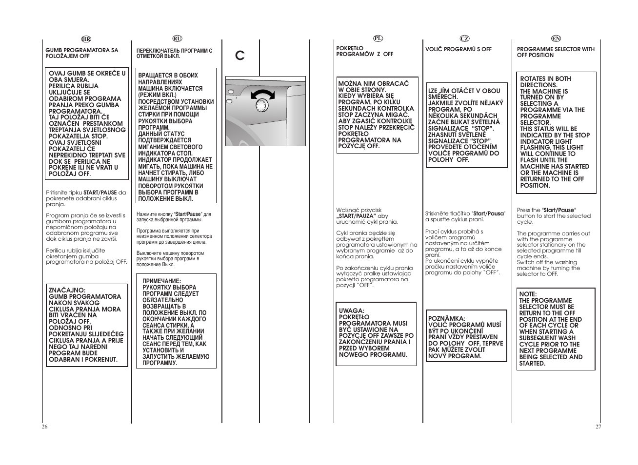 Candy GO4 W 264 User Manual | Page 14 / 49