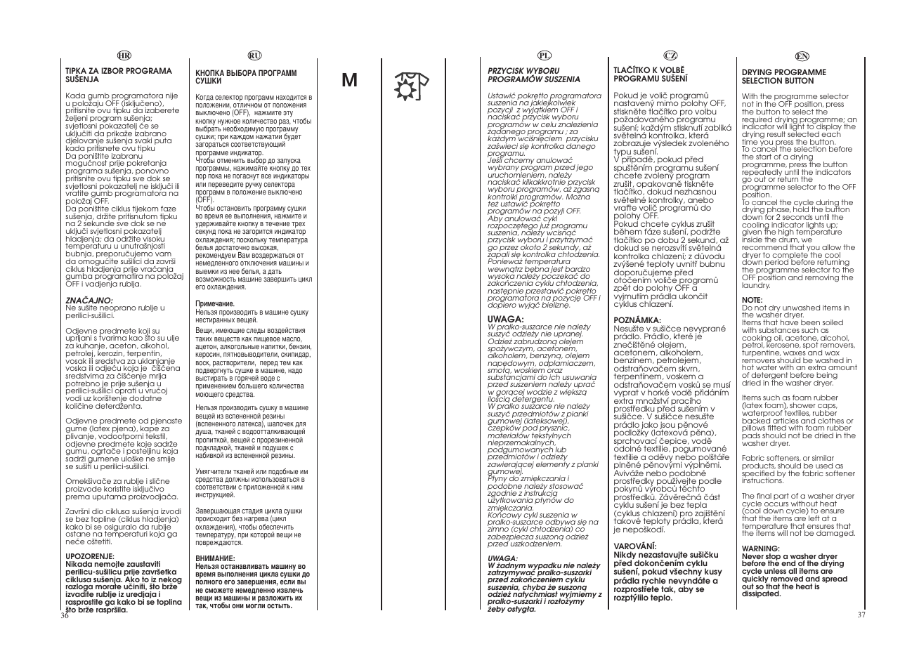 Candy GO4 W 264 User Manual | Page 19 / 49