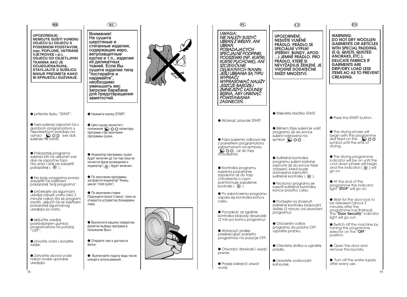 Candy GO4 W 264 User Manual | Page 40 / 49