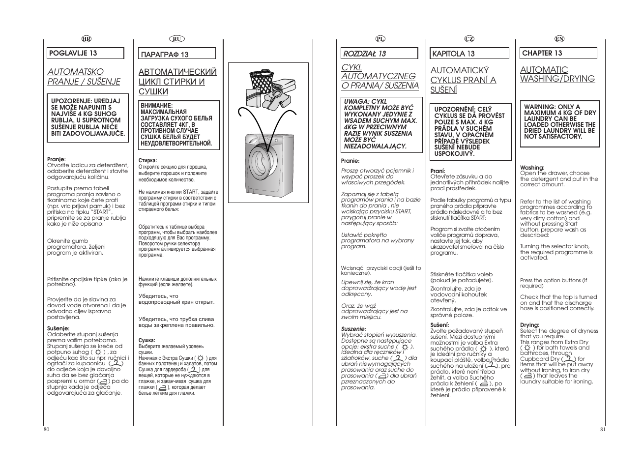 Candy GO4 W 264 User Manual | Page 41 / 49