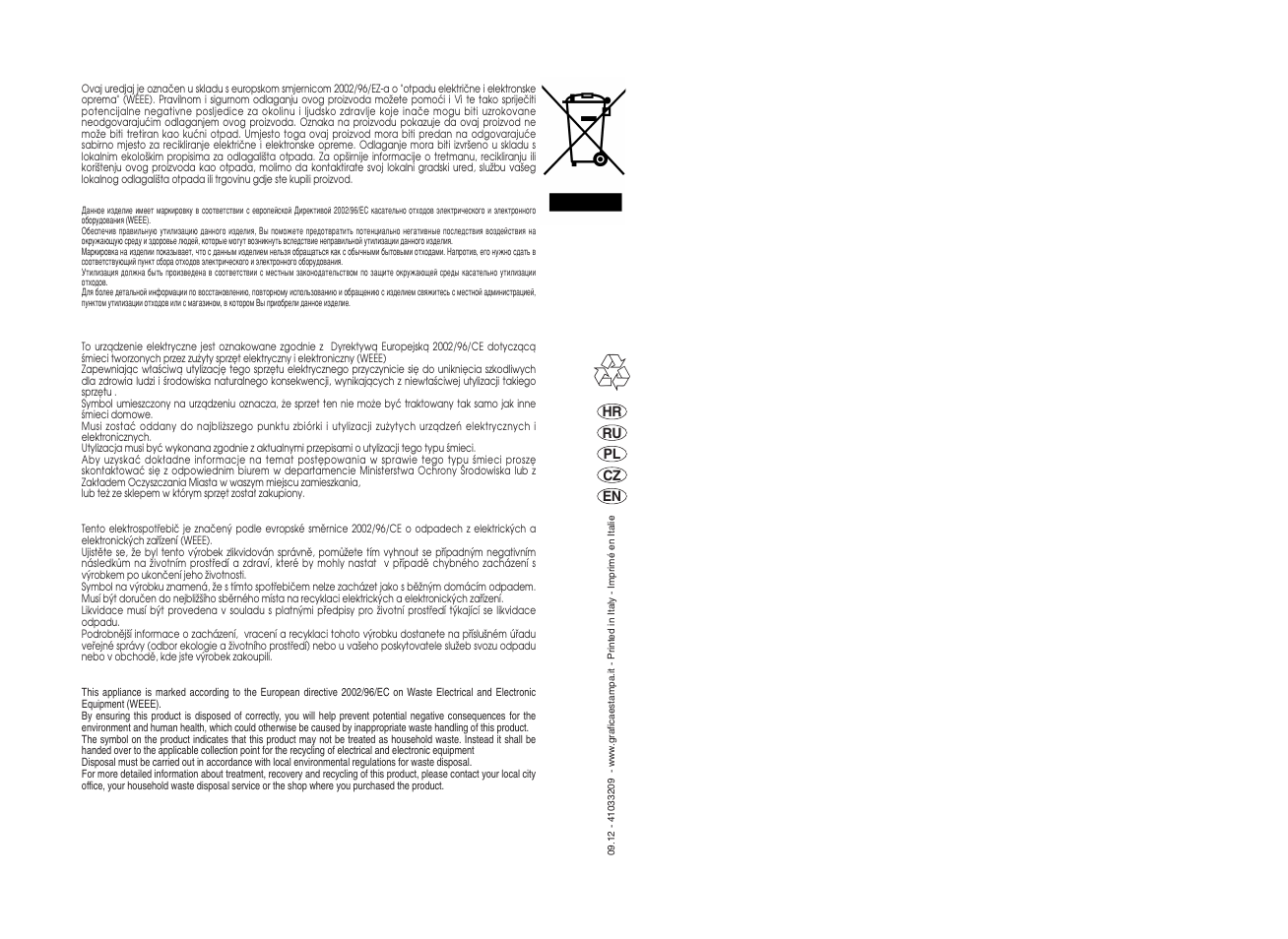 Candy GO4 W 264 User Manual | Page 49 / 49