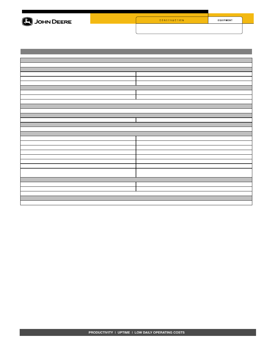 John Deere 315 User Manual | 2 pages