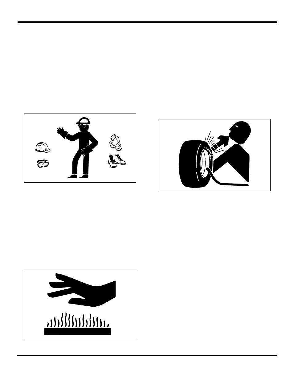 Wear appropriate clothing, Prevent fires, Tire safety | Safety | John Deere GT2554 User Manual | Page 10 / 56