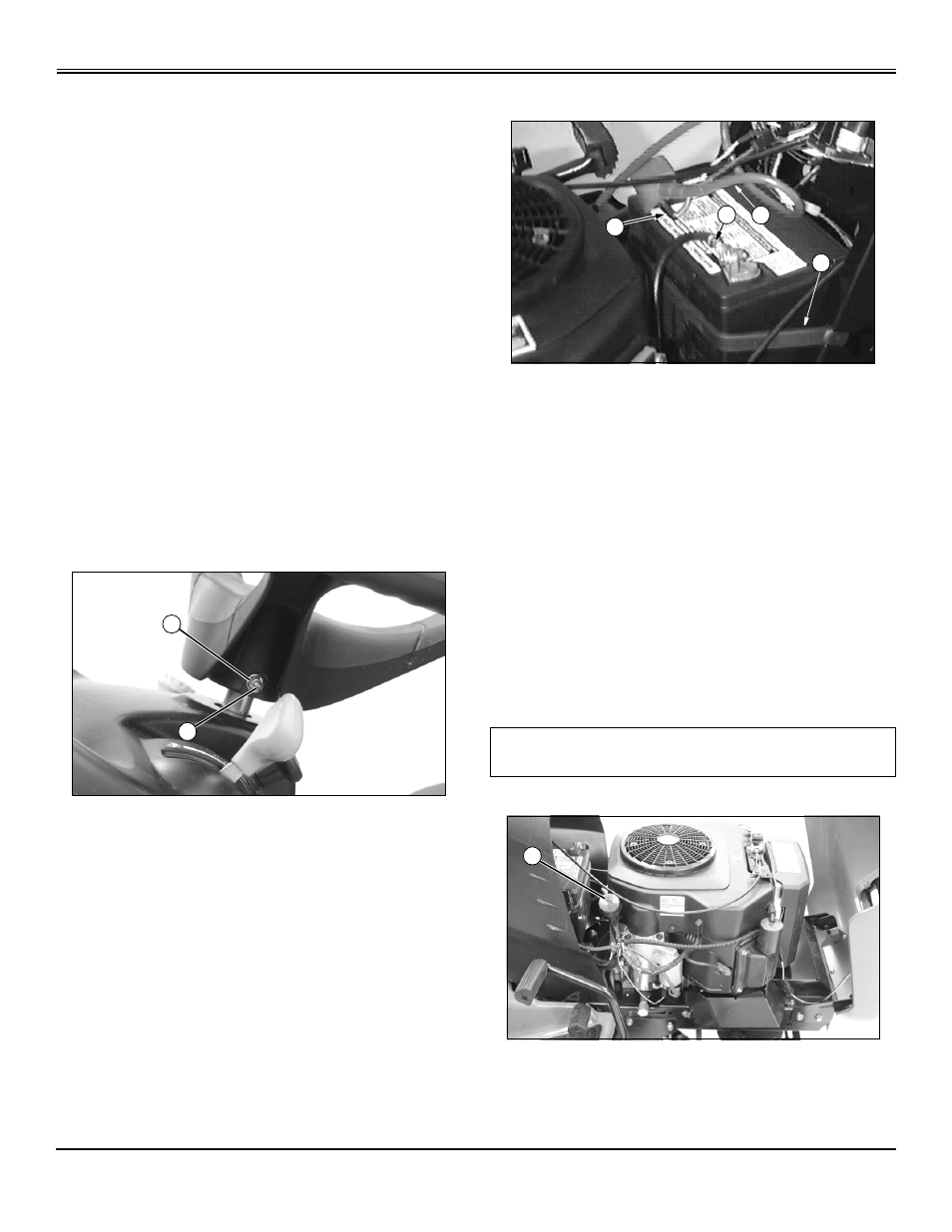 Assembly, Identify parts, Install steering wheel | Install and connect battery, Check engine oil | John Deere GT2554 User Manual | Page 12 / 56