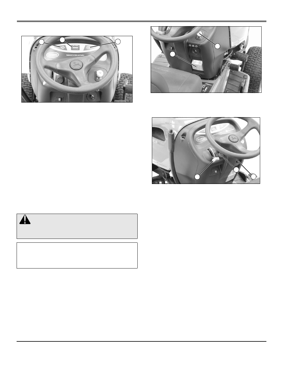 Checking indicator lights and hour meter, Starting engine, Operating | John Deere GT2554 User Manual | Page 20 / 56