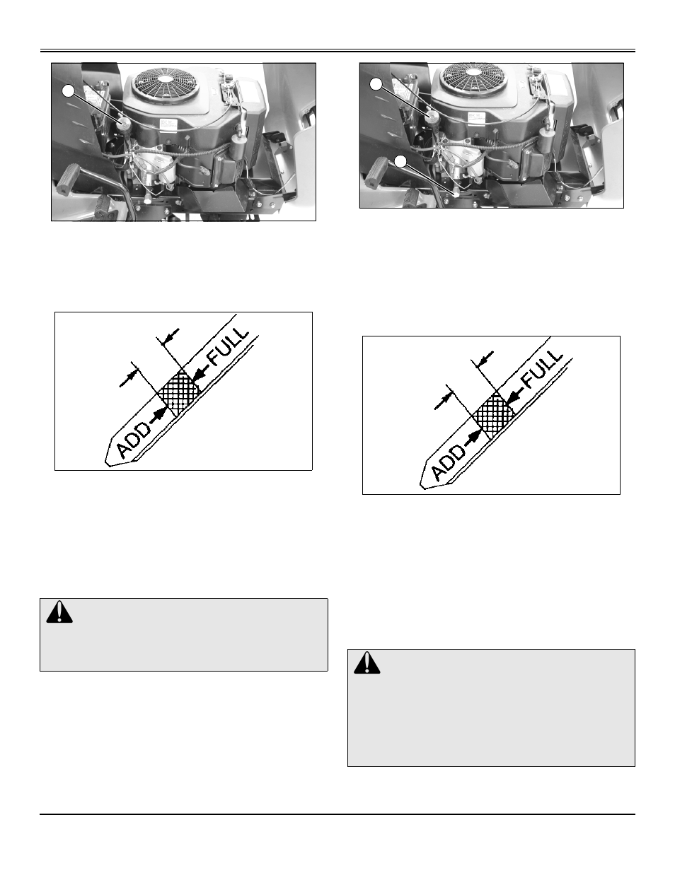 Oil, changing engine, Oil filter, changing engine, Service engine | John Deere GT2554 User Manual | Page 29 / 56