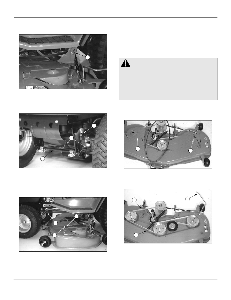Replacing mower drive belt, Service mower | John Deere GT2554 User Manual | Page 35 / 56