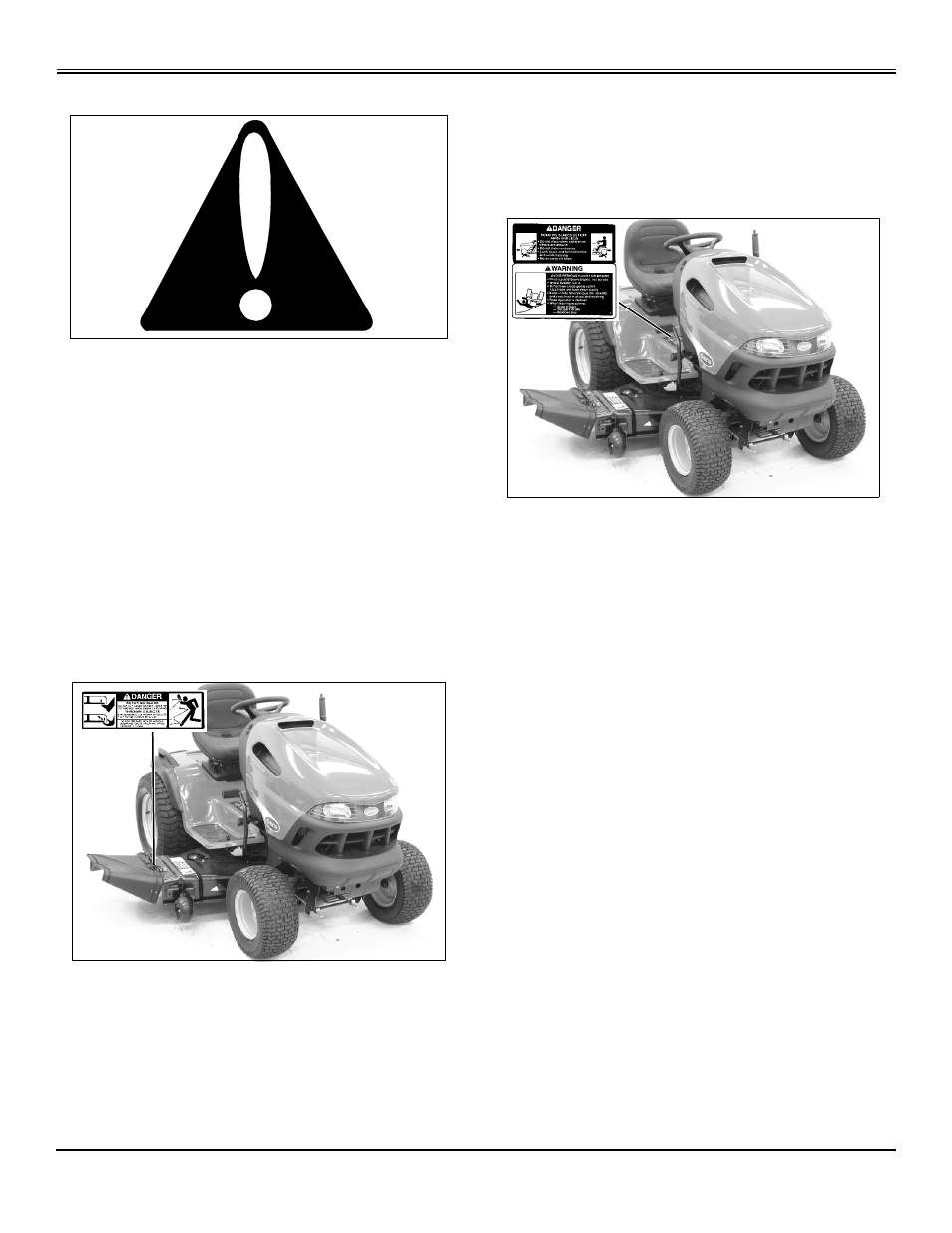 Safety, Understanding machine safety labels, Danger | John Deere GT2554 User Manual | Page 5 / 56