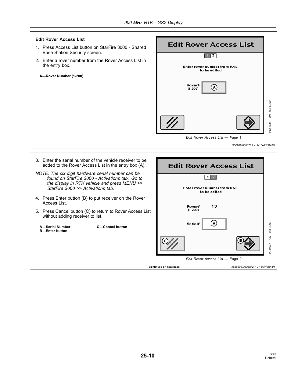 John Deere STARFIRE RTK OMPFP11348 User Manual | Page 35 / 60