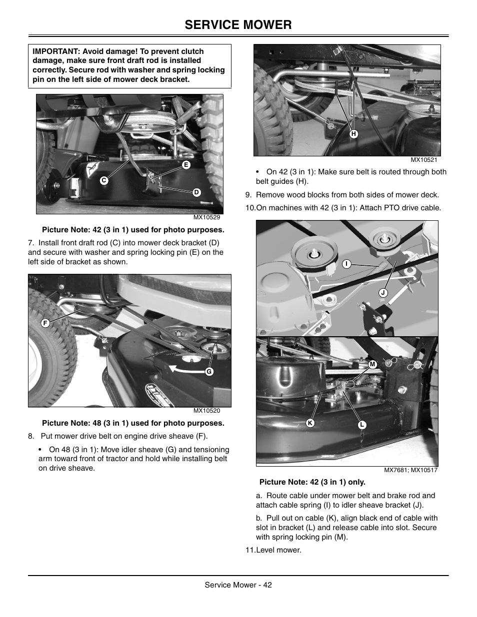 Service mower | John Deere L2048 User Manual | Page 46 / 76