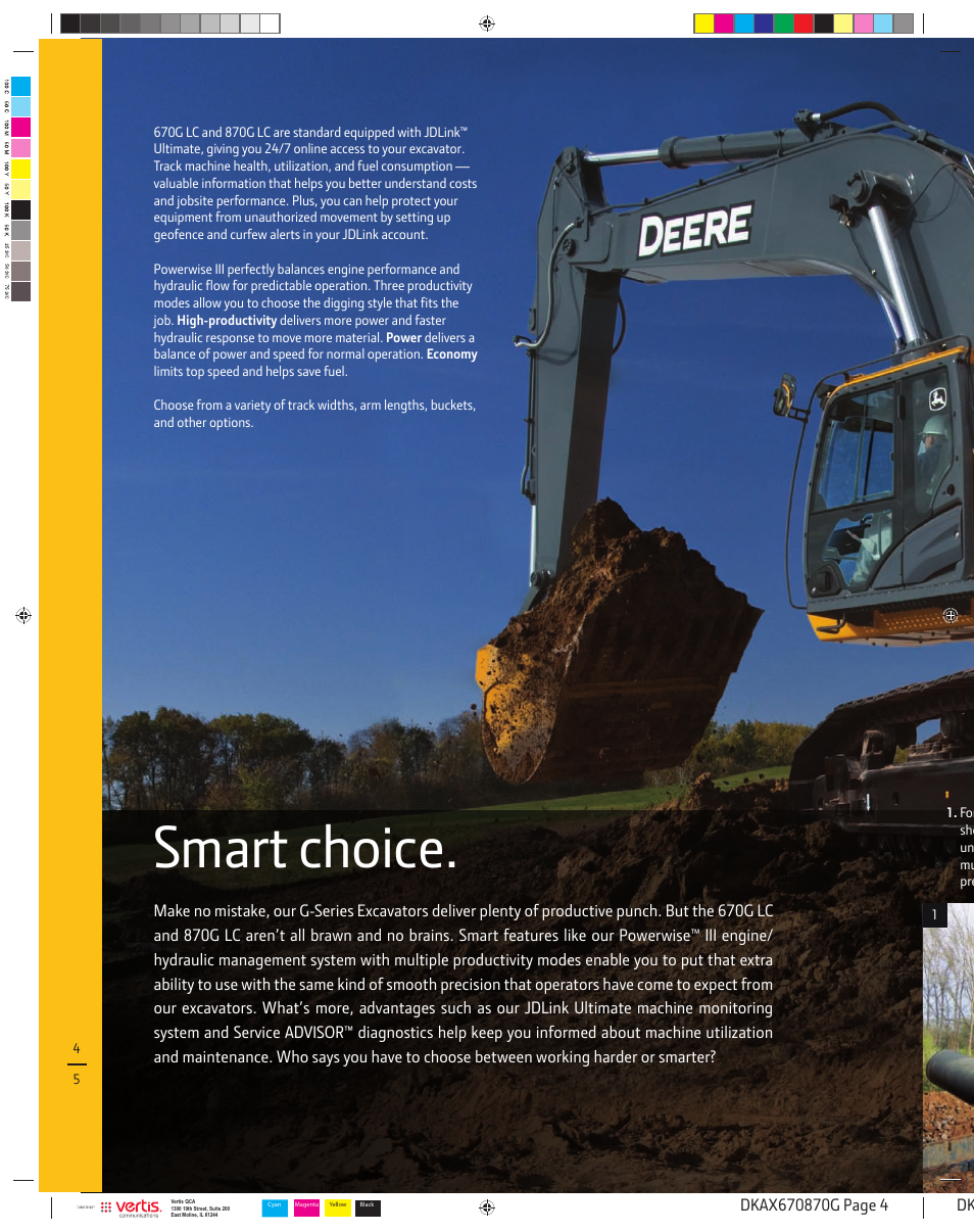 Smart choice | John Deere 870G LC User Manual | Page 4 / 28