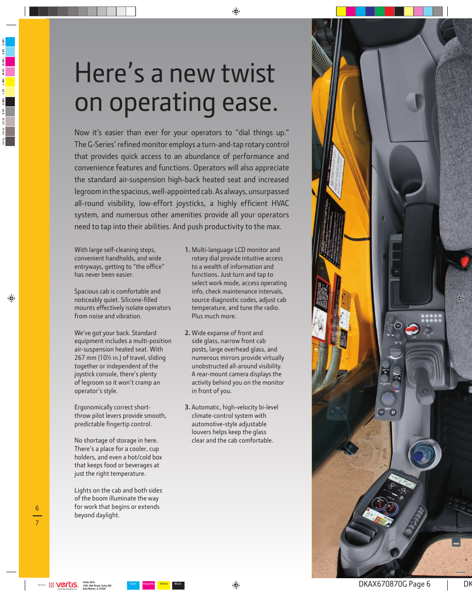 Here’s a new twist on operating ease | John Deere 870G LC User Manual | Page 6 / 28
