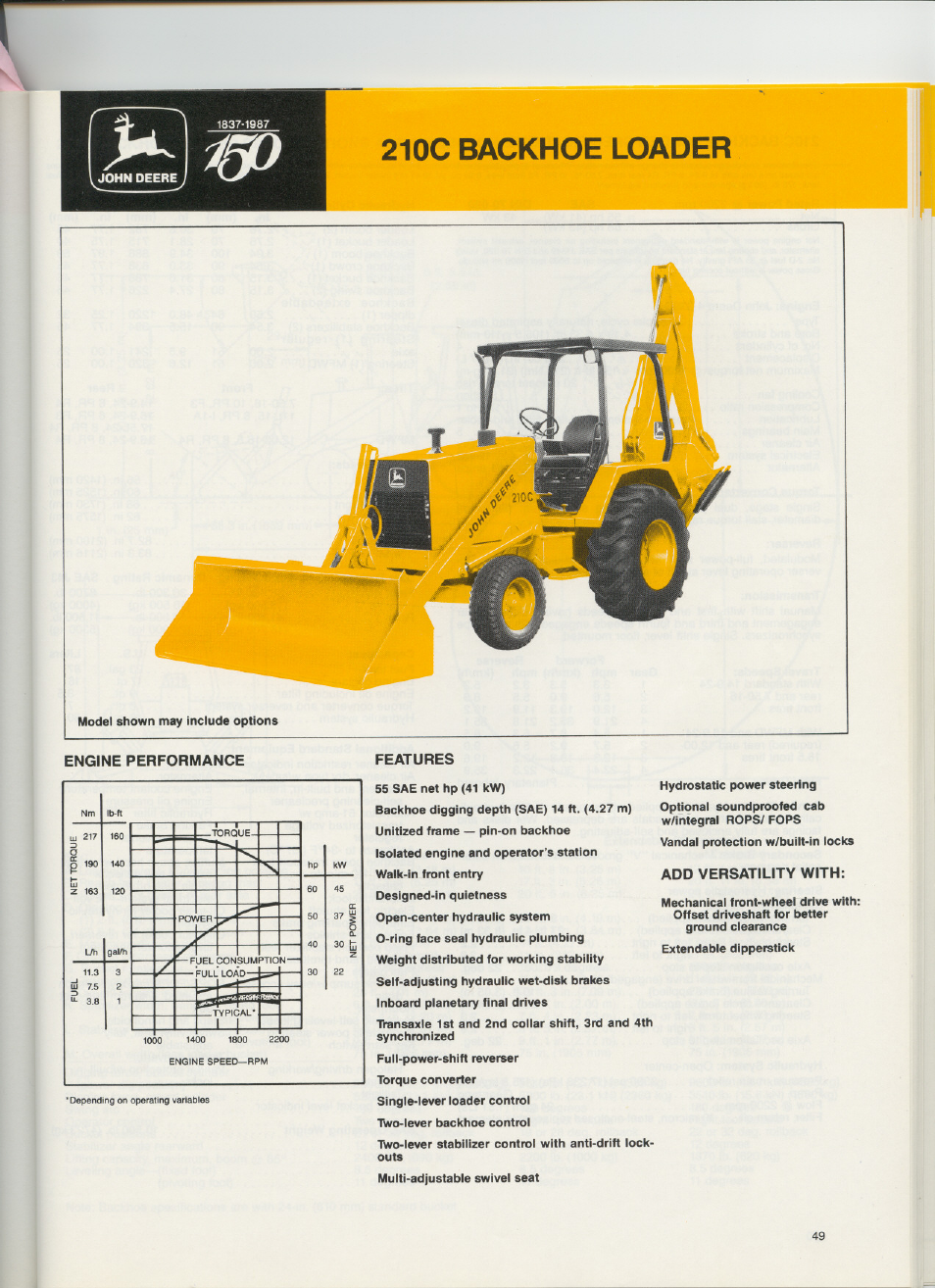 John Deere 210C User Manual | 5 pages