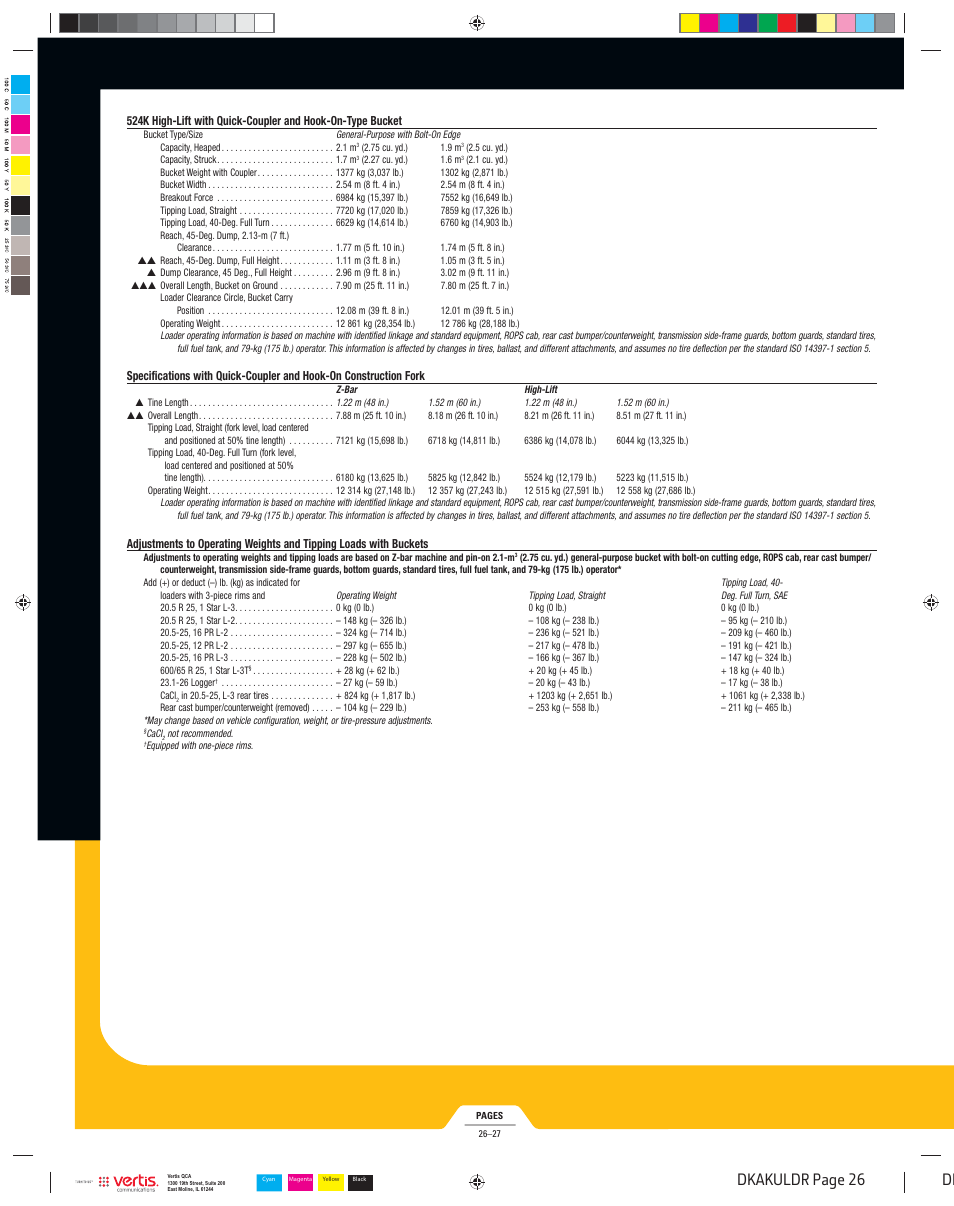 Dkakuldr_026, Dk dkakuldr page 26 | John Deere K LOADERS 444K User Manual | Page 26 / 42