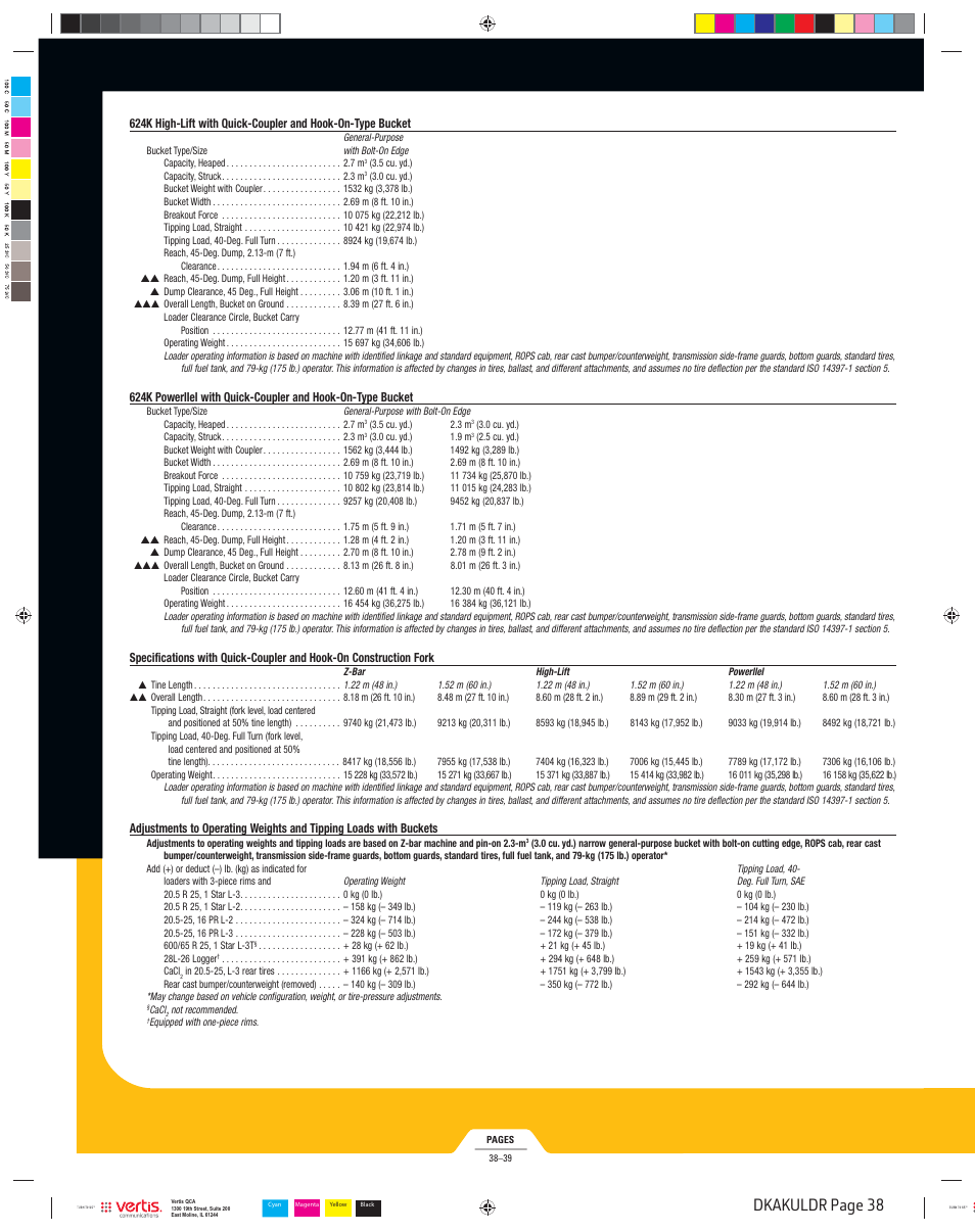 Dkakuldr_038, Dkakuldr page 38 | John Deere K LOADERS 444K User Manual | Page 38 / 42