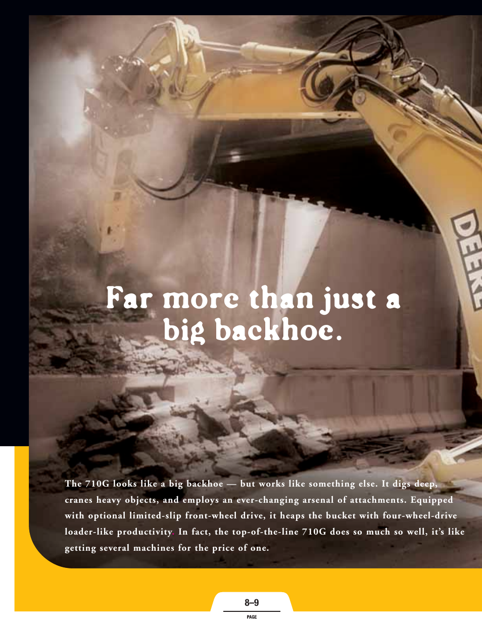 Far more than just a big backhoe | John Deere 310SG User Manual | Page 8 / 24