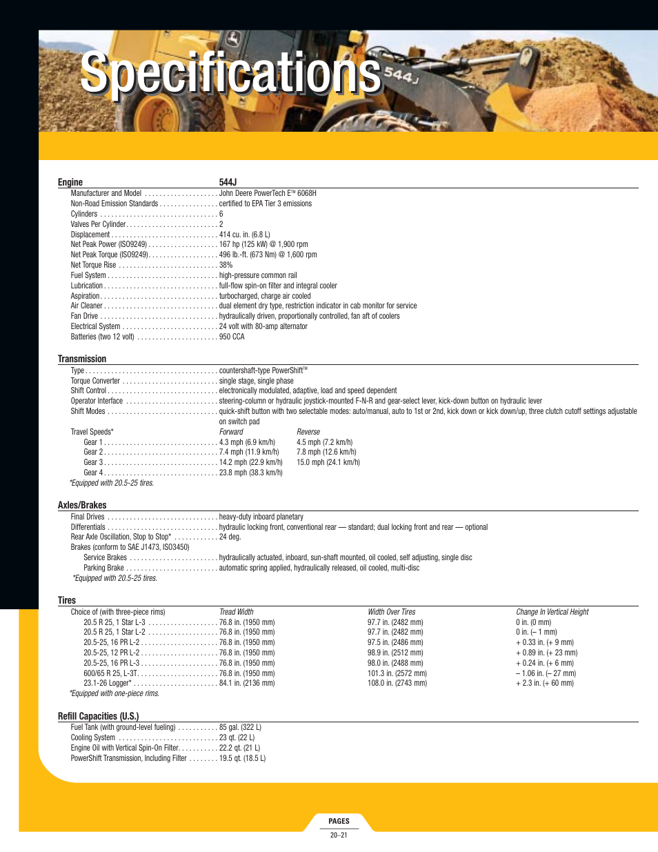 Specifications | John Deere PowerTech 4045H User Manual | Page 7 / 19