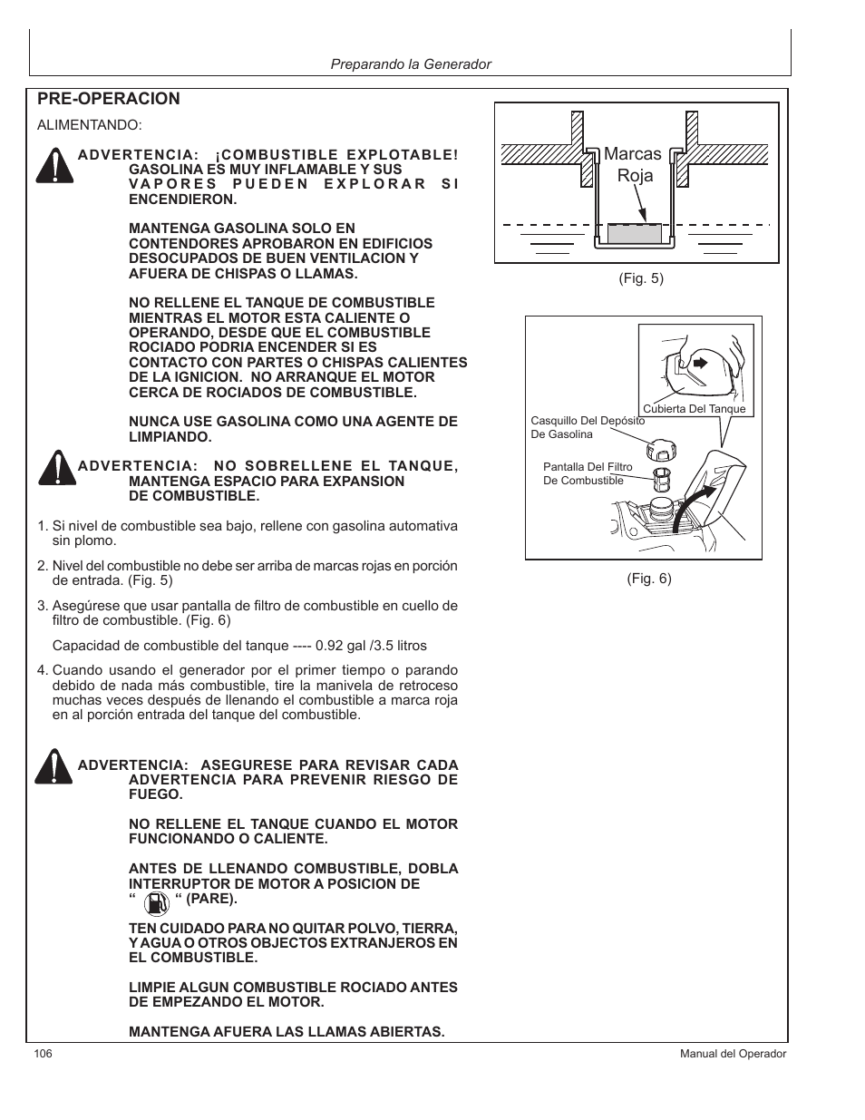 Marcas roja | John Deere HR-G1100 User Manual | Page 106 / 124