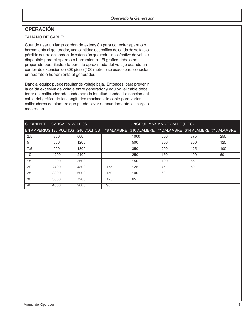 Operación | John Deere HR-G1100 User Manual | Page 113 / 124