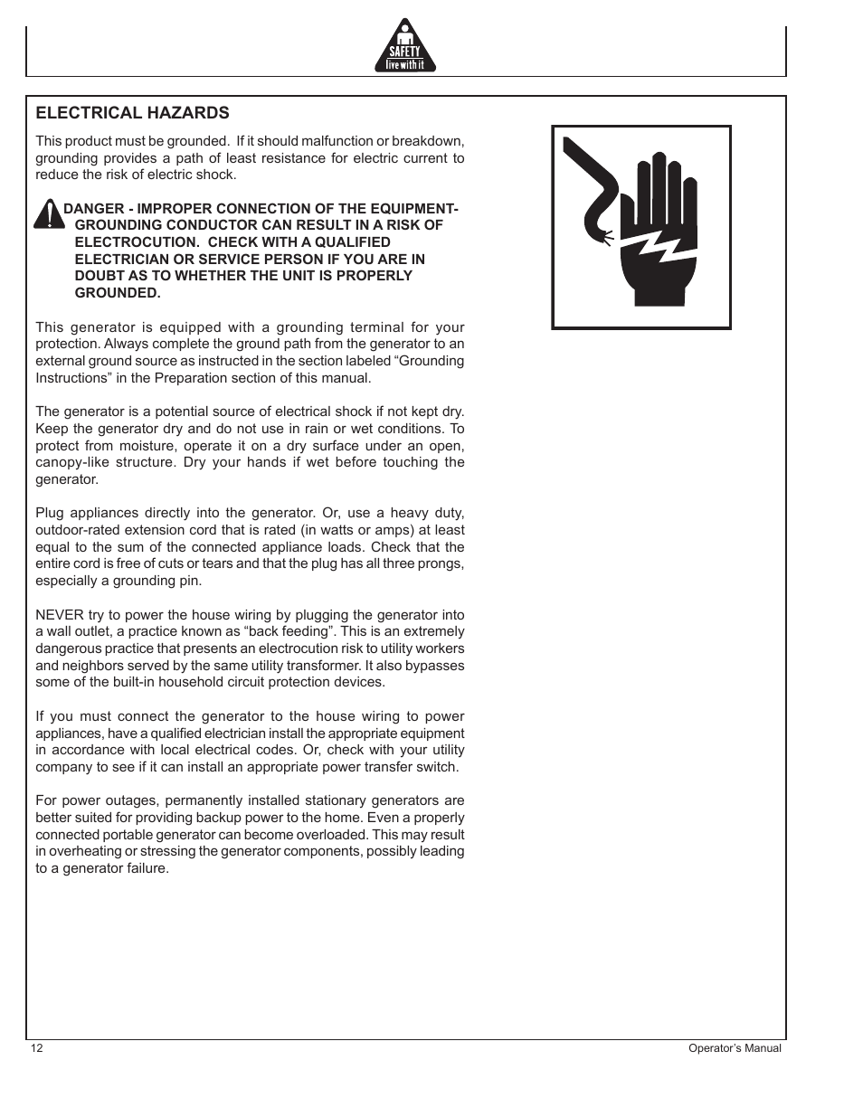 John Deere HR-G1100 User Manual | Page 12 / 124