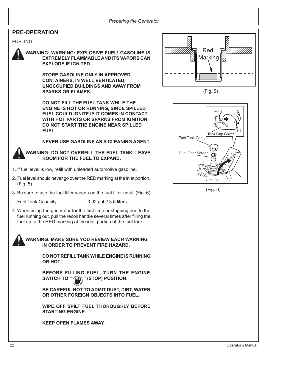 Red marking | John Deere HR-G1100 User Manual | Page 22 / 124