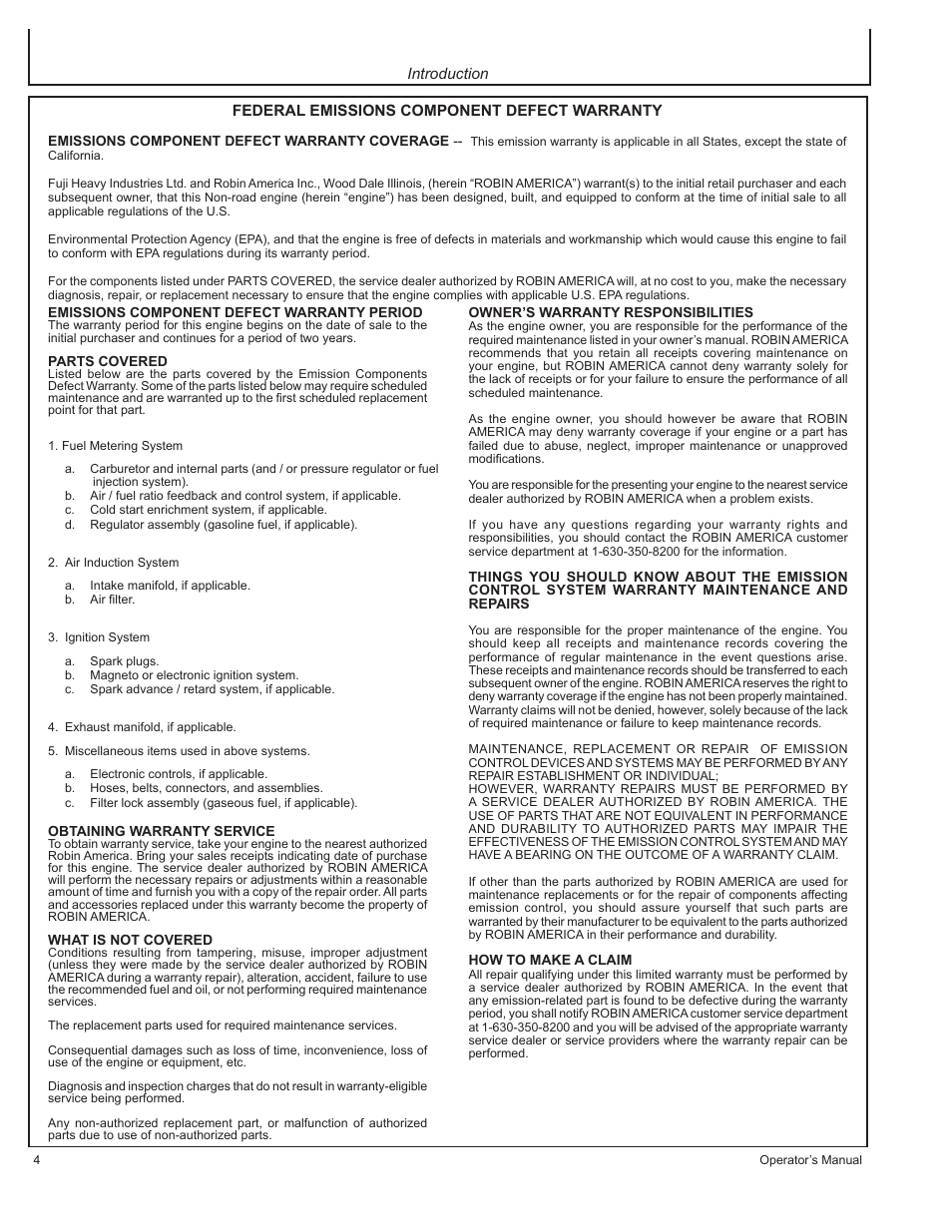 John Deere HR-G1100 User Manual | Page 4 / 124
