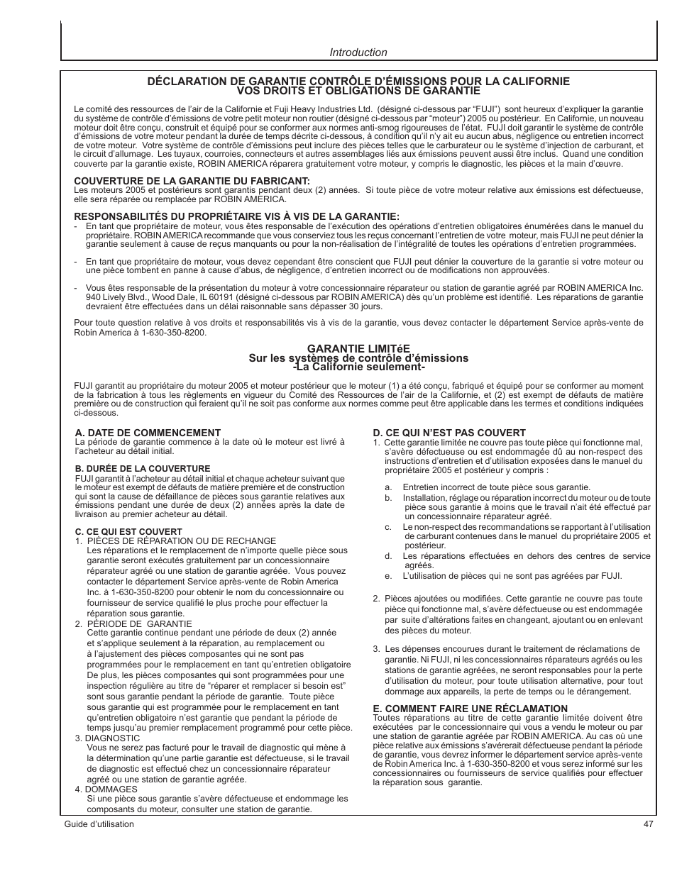 John Deere HR-G1100 User Manual | Page 47 / 124