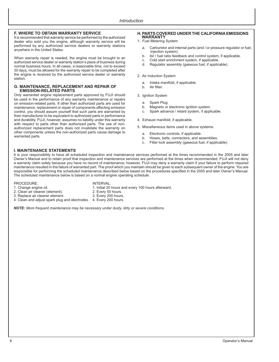 John Deere HR-G1100 User Manual | Page 6 / 124