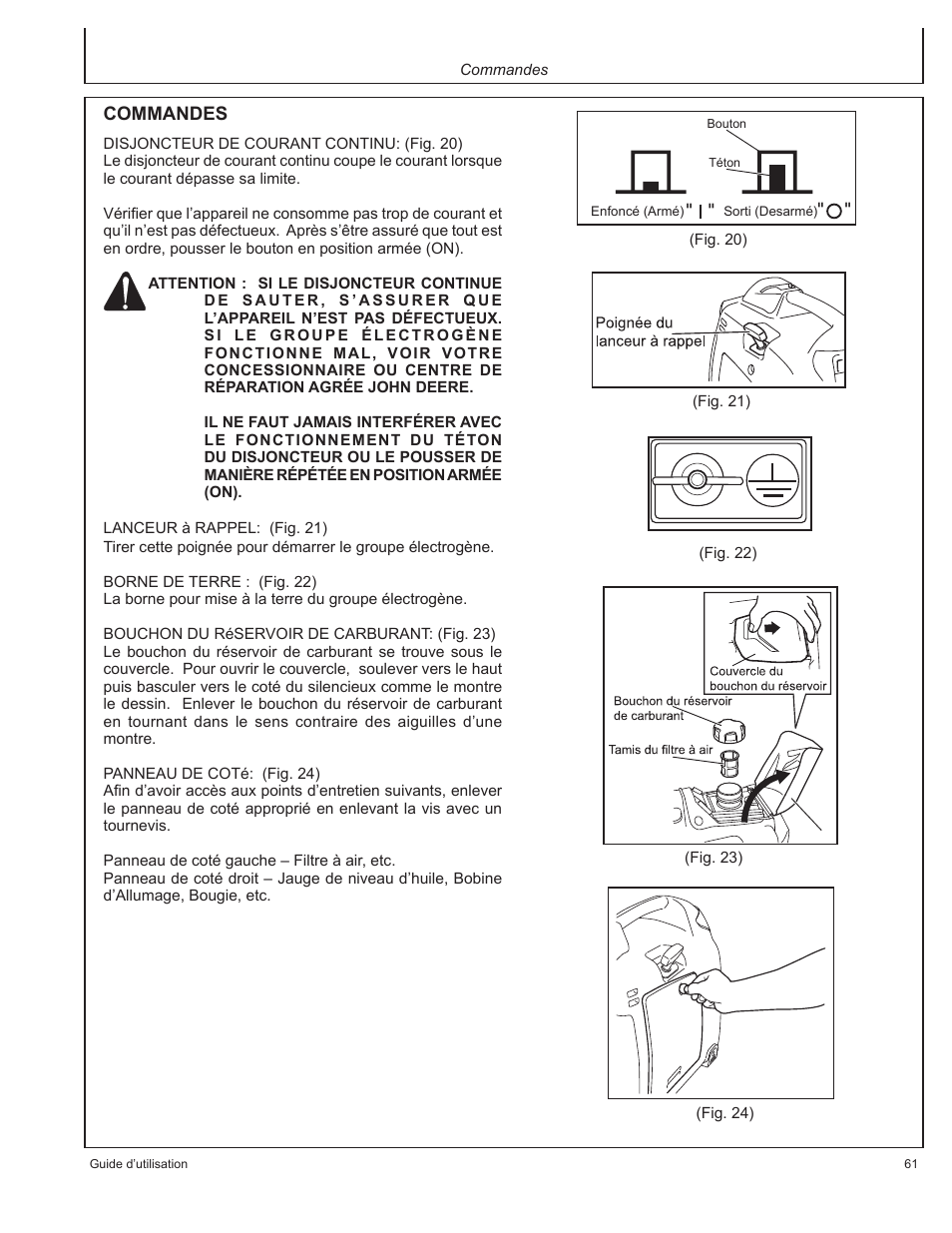 John Deere HR-G1100 User Manual | Page 61 / 124