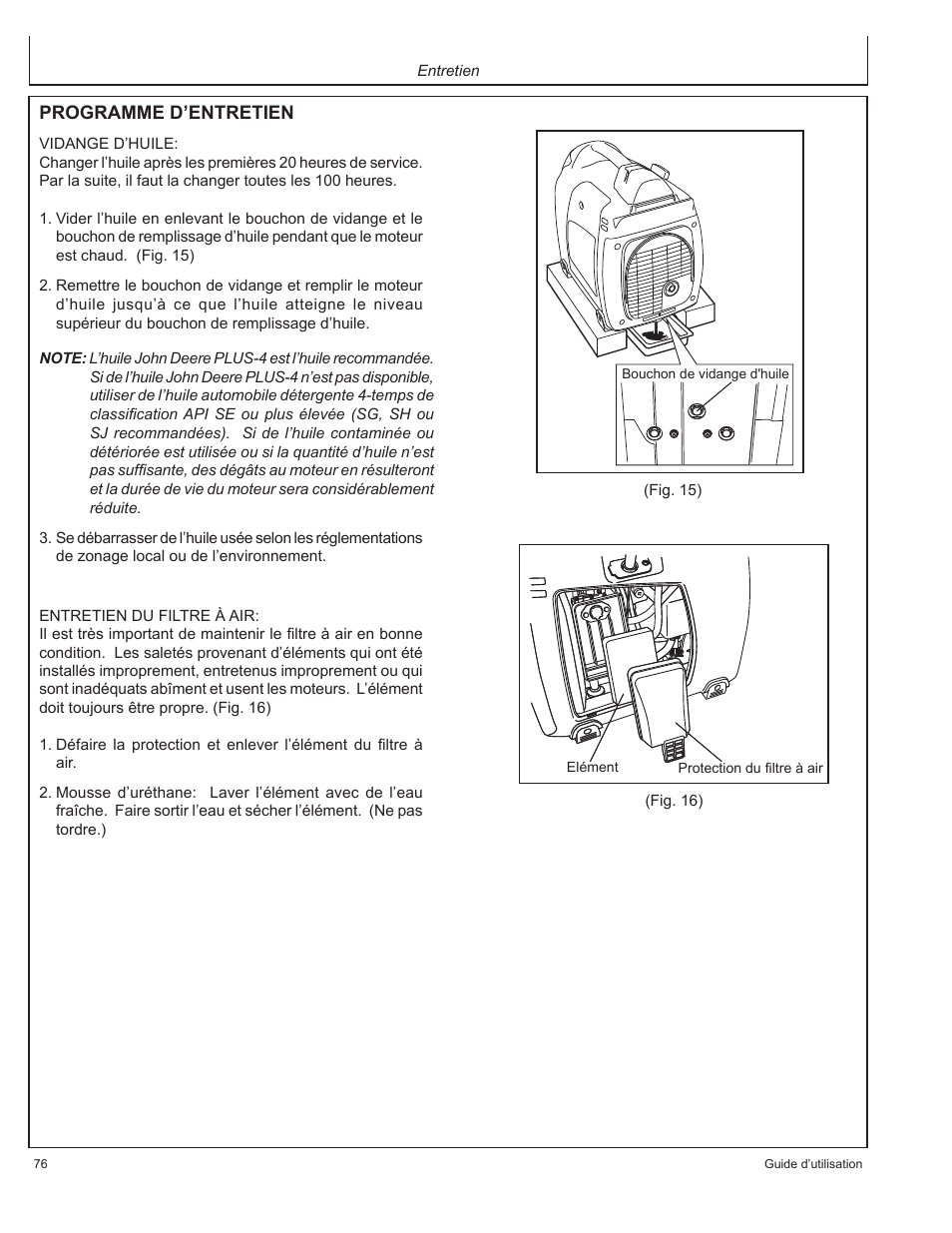 John Deere HR-G1100 User Manual | Page 76 / 124