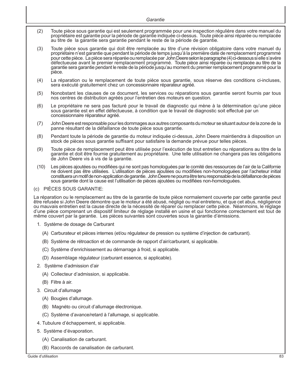 John Deere HR-G1100 User Manual | Page 83 / 124